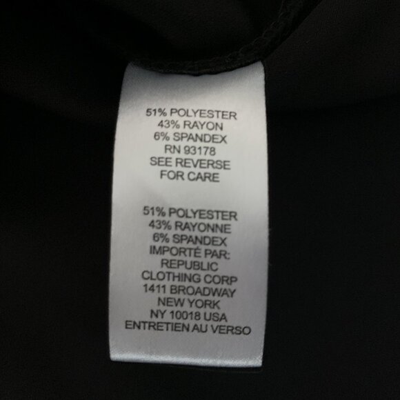 Size Large Black Elie Tahari Short-Sleeve Hoodie with Gold Details - Picture 4 of 5